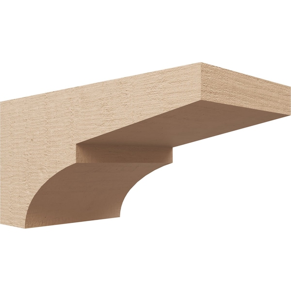 Ekena Millwork 8"W x 16"D x 8"H Wide Monterey Rough Cedar Woodgrain TimberThane Corbel, Primed Tan CORUR08X16X08MONRCPR - main